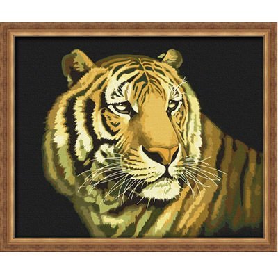 Ventas al por mayor diy pintura de la lona pintura al óleo animales del diseño del tigre pintura en la lona