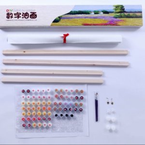 painting materials - paint by numbers