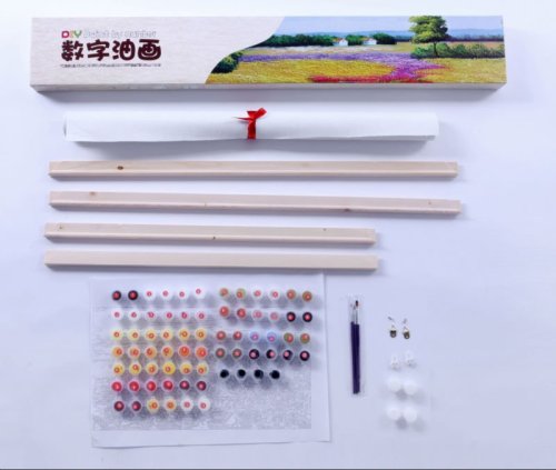 painting materials - paint by numbers