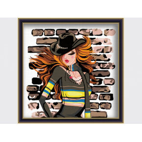 d004 moderne frauen Bild foto auf leinwand großhandel diy malen mit Zahlen