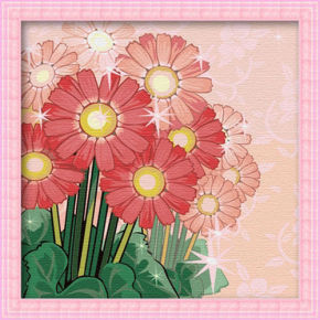 Diy malerei blume Öl malen nach zahlen- en71-3- astmd- 4236- junge 30*30cm acrylfarbe malen