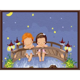 2014 Factory direct sale high quality diy paint by numbers canvas