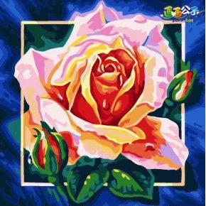 neues design diy Öl malen nach zahlen 2015 blume bild Ölgemälde kit