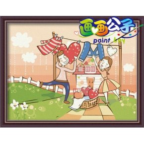 Besten preis diy Öl malen nach zahlen, heißen foto cartoon foto malerei