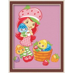 E037 poco diseño chica pintura en la lona mejor precio Diy pintura al óleo digital