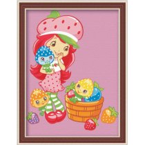 E037 little girl design painting on canvas Best price Diy digital oil painting