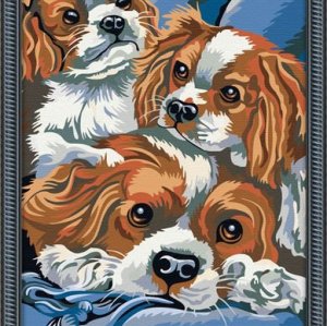 Best price Diy oil painting by numbers E053 dog picture animal design canvas oil painting