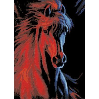 running horses painting ,factory oil painting by numbers