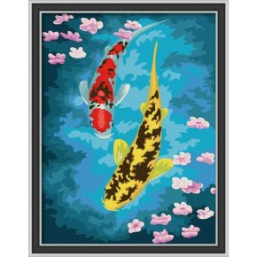 diy Ölgemälde abstrakten fisch bild seelandschaft diy Öl malen nach zahlen