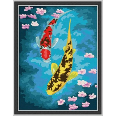Diy pintura al óleo abstracta imagen de los pescados del paisaje marino pintura al óleo de Diy por números