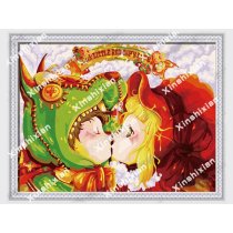 Diy oil Paint by numbers E106 little girl and boy design