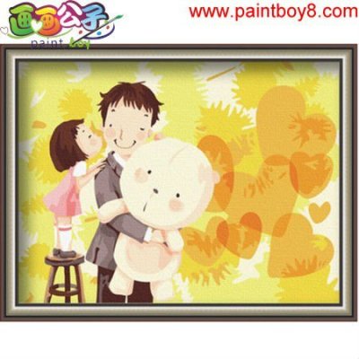 wholesales paint with numbers E005 30*40CM canvas painting by numbers