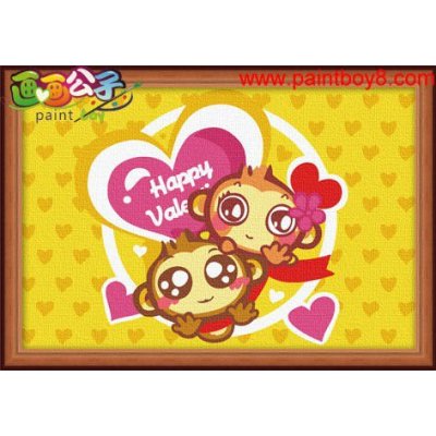 30*40cm monkey photo diy painting set coloring by nuymbers wholesales painting by numbers