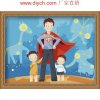 wholesales painting by numbers family picture painting on canvas