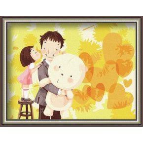 Großhandel fabrik 30*40cm Öl cartoon malerei painty nach Anzahl diy Ölgemälde