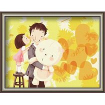 wholesales factory 30*40cm oil cartoon painting painty by number diy oil painting