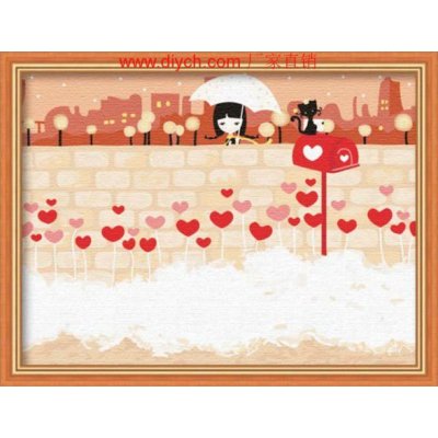E009 heart design acrylic painting wholesales painting with numbers