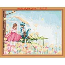 30*40cm cartoon oil painting wholesales diy oil painting with numbers