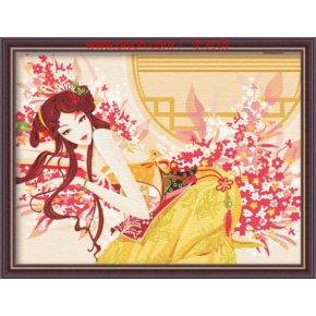 Großhandel diy malerei Ölmalerei für anfänger- Leinwand Ölgemälde set-diy kunst gesetzt mädchen design