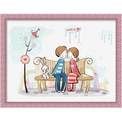 Ventas al por mayor diy pintura 30 * 40 cm pintura de la lona por números niña niño de la pintura kit
