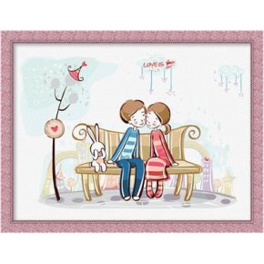 Großhandel diy malen 30*40cm leinwand malen nach zahlen kleines Mädchen junge bild malerei kit
