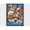 dog design oil painting on canvas animal photo painting wholesales painting by numbers