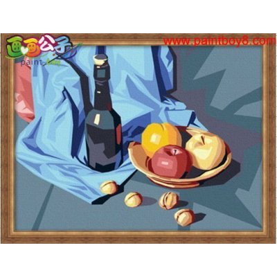 wholesales paint with numbers still life painting on canvas digital oil painting