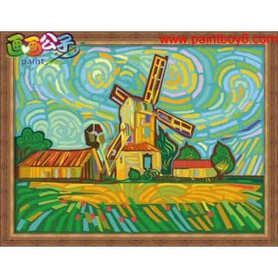 wholesales painting by numbers 30*40cm canvas art set ,yiwu factory
