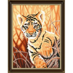Großhandel diy Öl malen nach zahlen e084 tier tiger-design