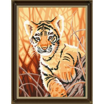 wholesales diy oil paint by numbers E084 animal tiger design