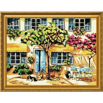 garden landscape painting on canvas wholesales diy oil painting by numbers