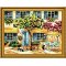 garden landscape painting on canvas wholesales diy oil painting by numbers