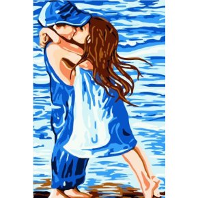großhandel diy malen fabrik diy leinwand gemälde kleinen Jungen und mädchen design malen nach zahlen