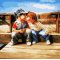 wholesales diy oil painting little boy and girl photo design canvas painting by numbers yiwu factory