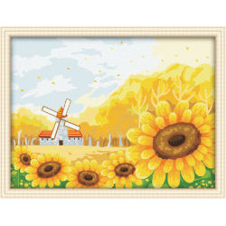 Öl abstrakte blumen malerei- blumenbild streichend Umwelt acrylfarbe- Erreichen 30*40cm
