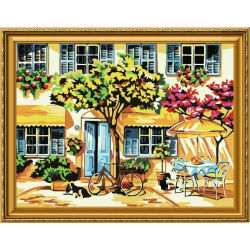 Abstrakten baum malen nach zahlen- Umwelt acrylfarbe- Erreichen 30*40cm