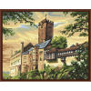 2.5cm thickness wooden frame painting on canvas kits landscape oil painting