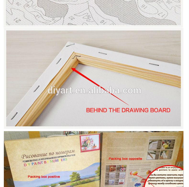 Wholesale paintboy SGS CE 40*50 DIY framed acrylic painting by number