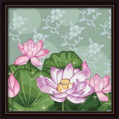 chinese flowers canvas oil painting paint by number yiwu art suppliers
