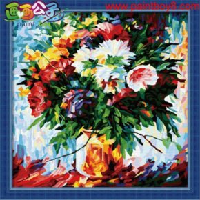 Besten preis diy Öl malen nach zahlen f009 acrylmalerei mit blumen-design