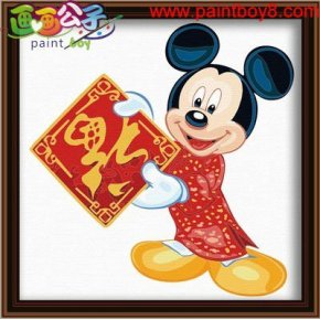 Malerei für kinder 40*40cm Öl malen nach zahlen diy kunst malerei gesetzt