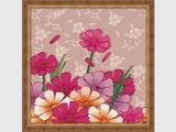 F004 Diy oil Painting by numbers with flower design jia cai tian yan yiwu wholesales
