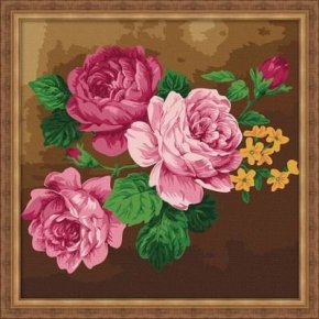 Gute qualität diy Öl malen nach zahlen f006 blumen-design malerei auf leinwand