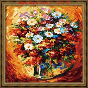 Diy Öl malen nach zahlen 40*40cm schöne blume design factory neue
