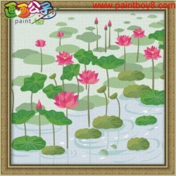 großhandel diy Öl malen nach zahlen chinesische blumen malerei auf leinwand kit