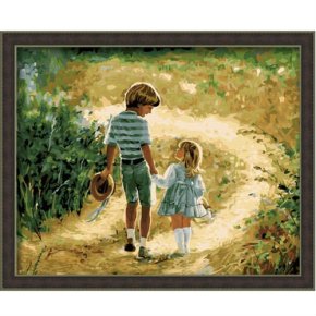 großhandel kunst lieferanten kleinen Jungen und gorl design diy malen nach zahlen