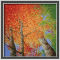 F012 tree design oil painting by numbers acrylic canvas oil paitning wholesales painting with numbers