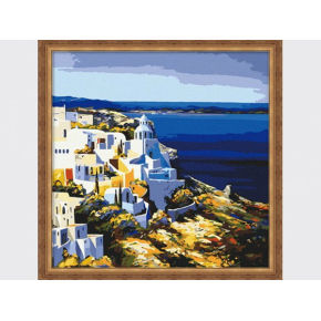 F028 seelandschaft acryl-malerei auf leinwand großhandel malen mit zahlen
