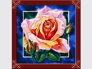 paintboy diy oil painting by numbers oil painting flower picture