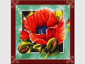 paintboy paint by numbers-flower photo canvas oil painting-oil painting beginner kit